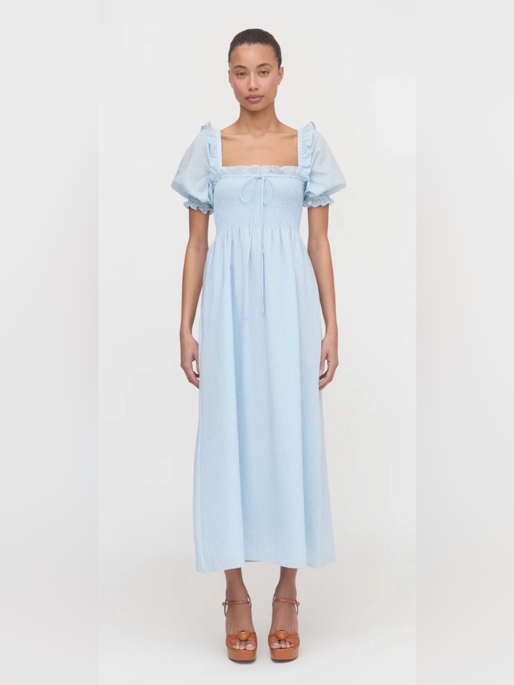 NWT Hill House Scarlett Blue Nap Dress Large